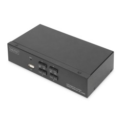 Przełącznik KVM DIGITUS 4 portowy HDMI, 4K 30Hz | PartsPC.pl