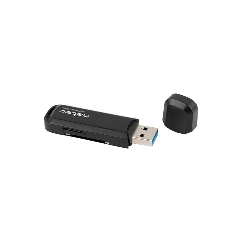 Czytnik kart Natec Scarab 2 SD/MicroSD USB 3.0 czarny | PartsPC.pl