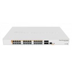 Switch zarządzalny MikroTik CRS328-24P-4S+RM 24x10/100/1000 RJ-45 PoE,