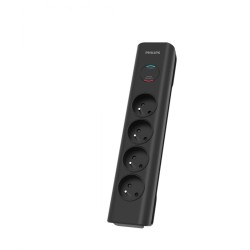 Philips Listwa antyprzepięciowa SPN7040BA/60 4 gniazda AC, 2m Czarna