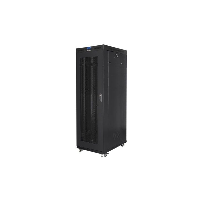Szafa instalacyjna Rack stojąca 19" 37U 800x1000 czarna drzw… | PartsPC.pl