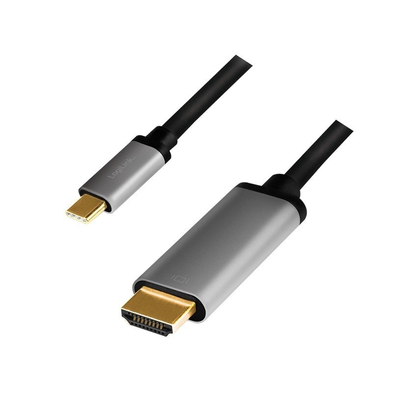 Kabel adapter LogiLink CUA0101 USB-C - HDMI, 4K, czarny 1,8m… | PartsPC.pl