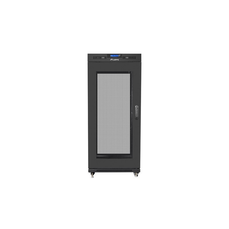 Szafa instalacyjna Rack stojąca 19" 15U 800x1000 Drzwi Perforowane czarna