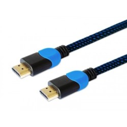 Savio Kabel HDMI 2.0 niebiesko-czarny 1,8m, GCL-02