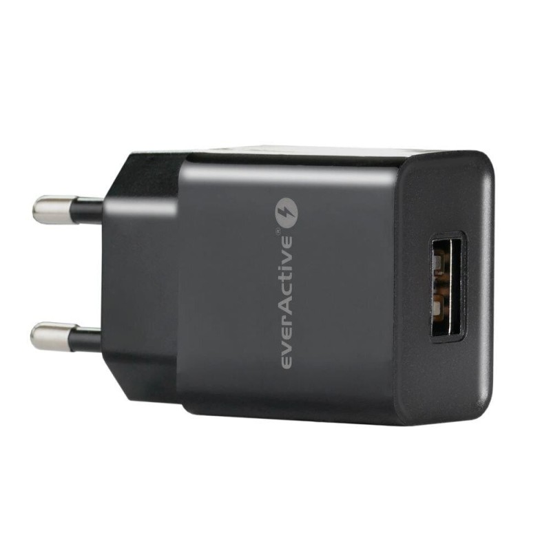 Ładowarka sieciowa everActive SC-100B 1xUSB 1A | PartsPC.pl