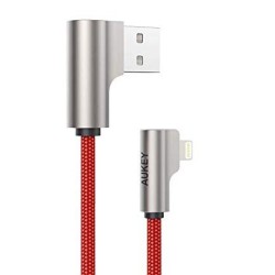 AUKEY CB-AL01 OEM kabel 90° Lightning - USB-A 2m MFi Apple kątowy wtyki 90