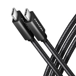 AXAGON BUCM32-CM10AB Kabel USB-C - USB-C 3.2 Gen 2, 1m, PD 100W, 5A, 4K HD,