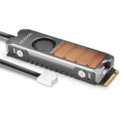 AXAGON CLR-M2FAN Miedziany radiator z wentylatorem do dwustronnych dysków
