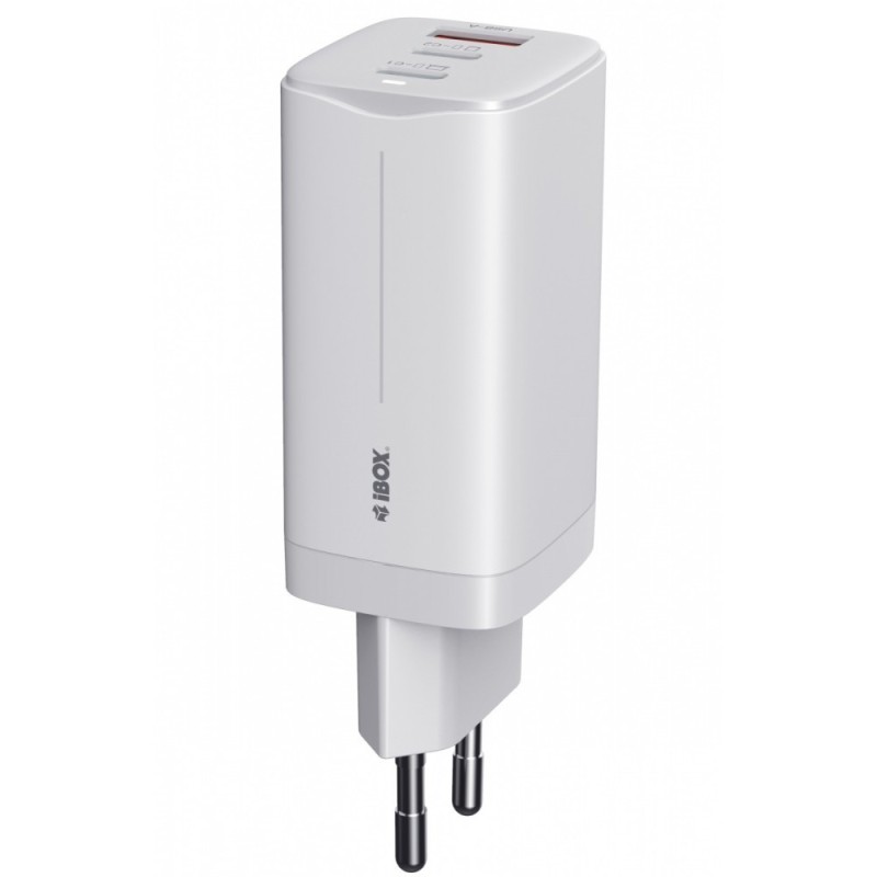 Ładowarka sieciowa GaN iBOX C-65 USB-C PD65W, kabel USB-C, W… | PartsPC.pl