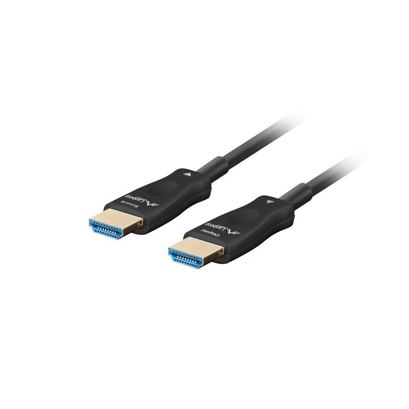 Kabel HDMI Lanberg M/M v2.1 50m 8K czarny optyczny AOC | PartsPC.pl