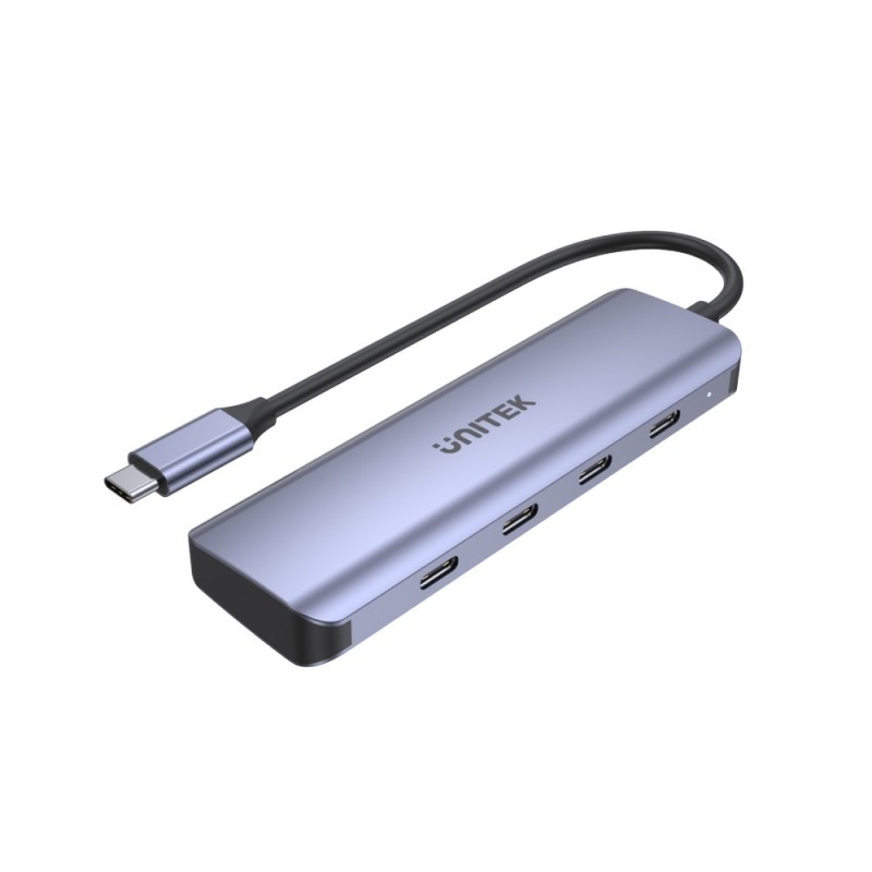 Hub USB-C Unitek H1107K, 3.1, 4 x USB-C, 5 Gbps | PartsPC.pl