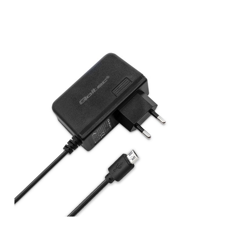Ładowarka sieciowa Qoltec 15W | 5V | 3A | micro USB | PartsPC.pl