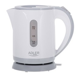 Czajnik elektryczny Adler AD 1371g 0,8 L plastikowy biało-szary