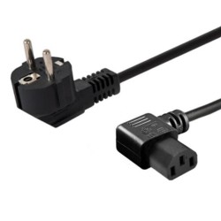 Kabel zasilający Savio CL-116 IEC C13 kątowy - C/F Schuko kątowy 1,8 M