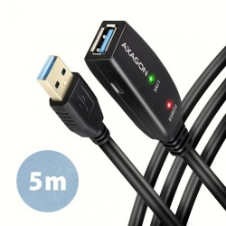 AXAGON ADR-305 USB 3.0 A-M - A-F aktywny kabel przedłużacz/wzmacniacz 5m