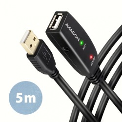 AXAGON ADR-205 USB 2.0 A-M - A-F aktywny kabel przedłużacz/wzmacniacz 5m