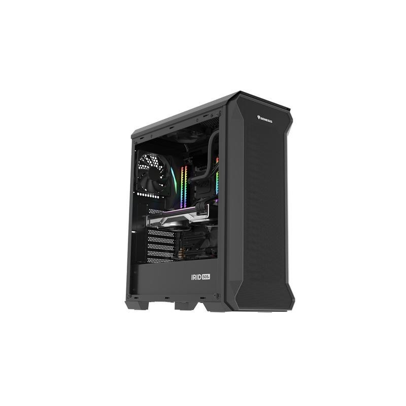 Obudowa Genesis Irid 505F ATX Midi (z oknem, USB 3.0) czarna… | PartsPC.pl