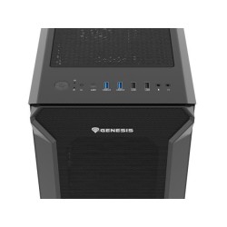 Obudowa Genesis Irid 505F ATX Midi (z oknem, USB 3.0) czarna… | PartsPC.pl