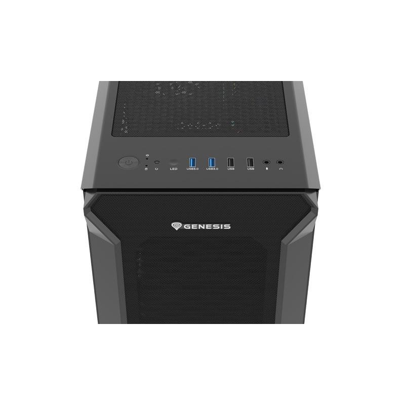 Obudowa Genesis Irid 505F ATX Midi (z oknem, USB 3.0) czarna… | PartsPC.pl