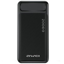 Powerbank Awei P6K 20000mAh 2xUSB 1xUSB-C 1xmicroUSB czarny… | PartsPC.pl