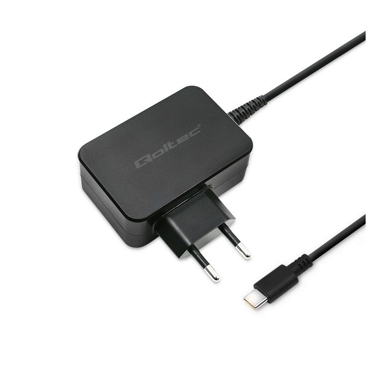 Ładowarka sieciowa Qoltec 65W | 5-20V | 3-3.25A | USB typ C … | PartsPC.pl
