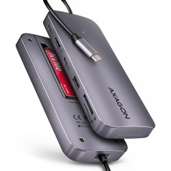 AXAGON HMC-6GM2 Wieloportovy hub USB 6in1, 10Gbps, USB-A, USB-C, HDMI