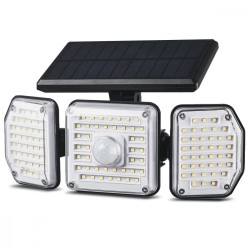 Lampa solarna LED Maclean MCE615 z czujnikiem ruchu IP65, 4W, 320lm, 4000K,