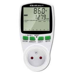 Watomierz Qoltec Licznik zużycia energii PM0627 z... | PartsPC.pl