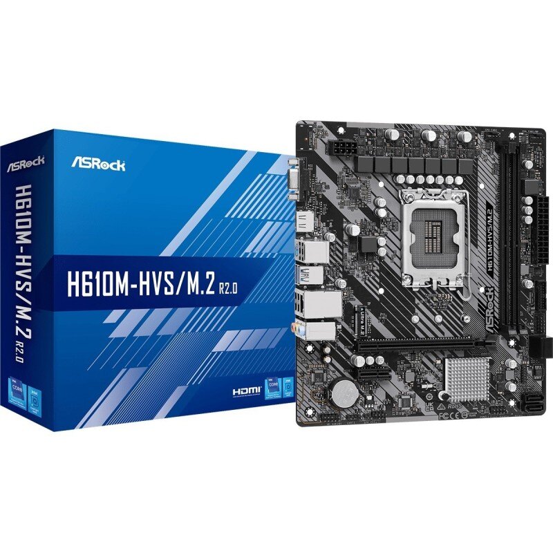 Płyta ASRock H610M-HVS/M.2 R2.0 /H610/DDR4/SATA3/USB3.0/PCIe… | PartsPC.pl