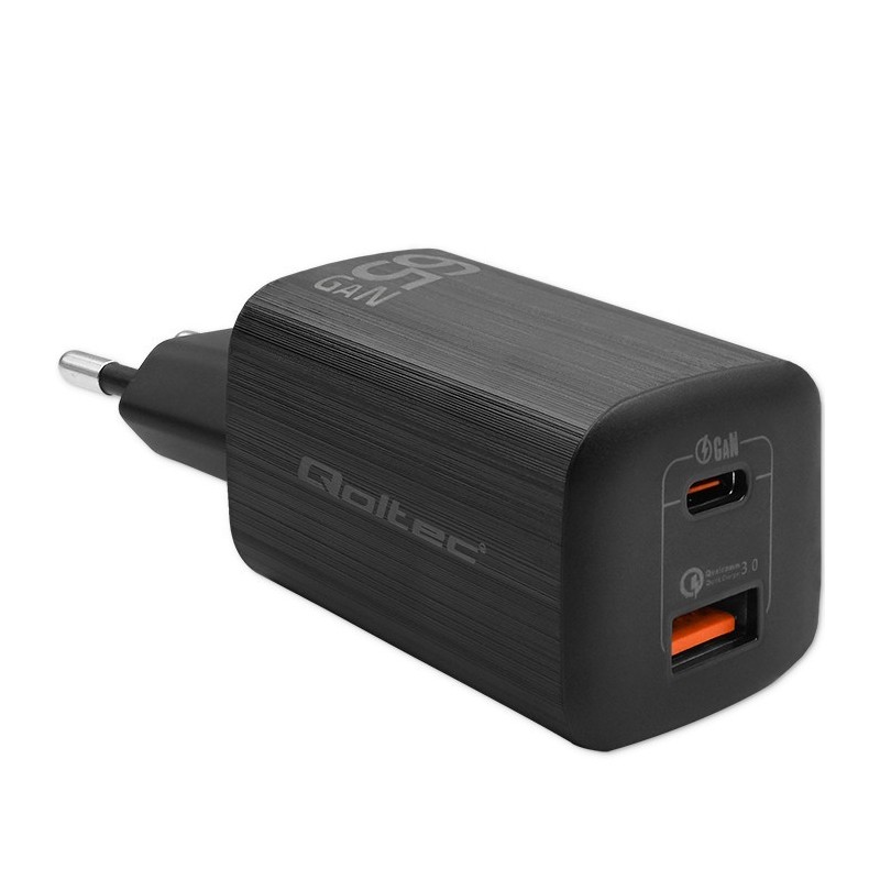 Ładowarka sieciowa Qoltec 65W GaN ULTRA | 5-20V | 2.25-3.25A… | PartsPC.pl
