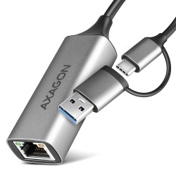 AXAGON ADE-TXCA Karta sieciowa Gigabit Ethernet adapter, USB-C (USB-A