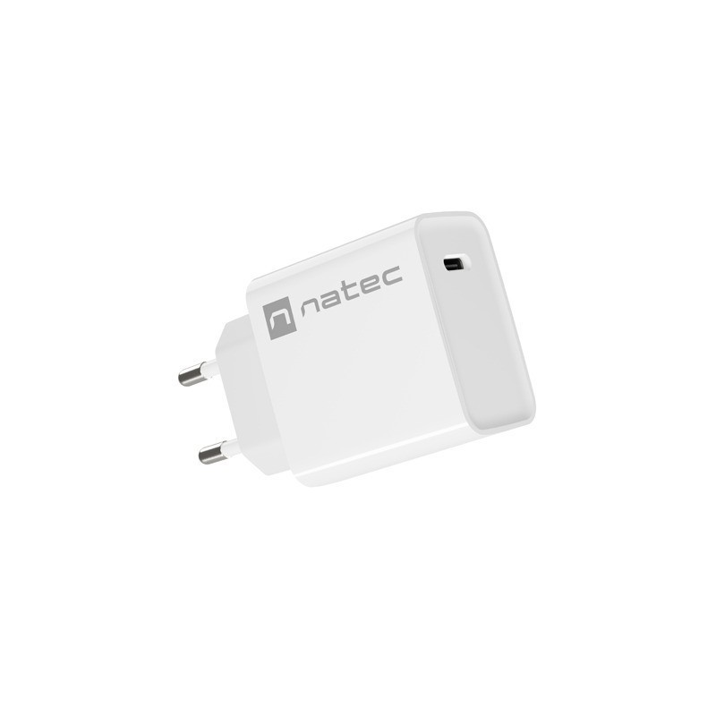 Ładowarka sieciowa Natec Ribera 1x USB-C 20W biała | PartsPC.pl