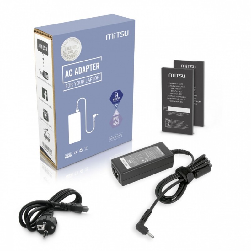 Zasilacz sieciowy Mitsu 19v 1.75a (4.0x1.35) 33W do no... | PartsPC.pl