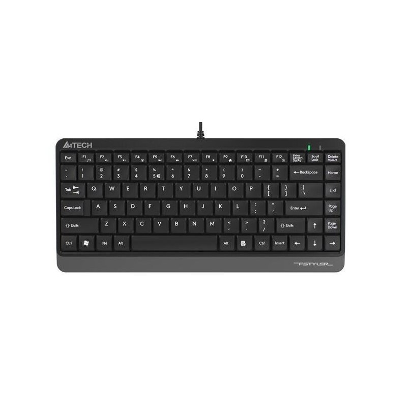 Klawiatura przewodowa mini A4Tech FSTYLER FK11 Grey | PartsPC.pl