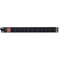 Gembird Listwa zasilająca rack PDU 10xC13 1U 16A C19 2m
