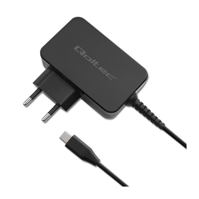 Ładowarka sieciowa Qoltec GaN POWER PRO | 1xUSB-C | 65W | 5-… | PartsPC.pl