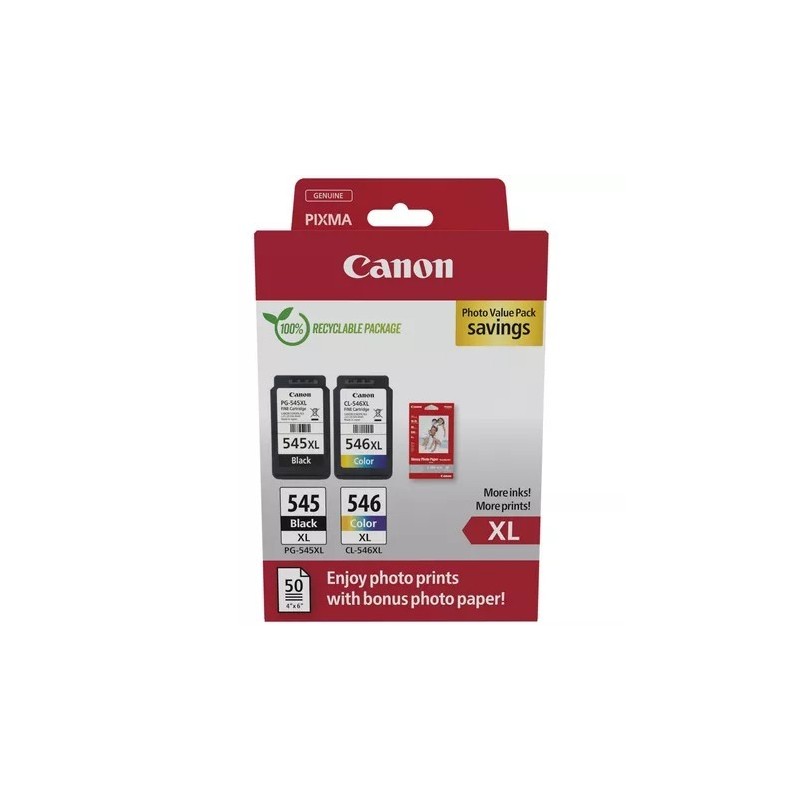 Zestaw tuszy Canon PG-545XL Black 15ml 400 str./CL-546XL Col… | PartsPC.pl