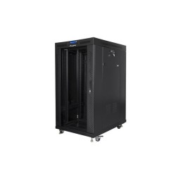 Szafa instalacyjna Rack stojąca 19" 22U 800x1000 czarna drzw… | PartsPC.pl