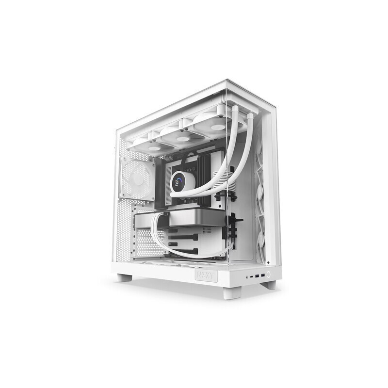 Obudowa NZXT H6 Flow Midi Tower biała z oknem | PartsPC.pl
