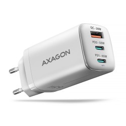 AXAGON ACU-DPQ65W Ładowarka sieciowa GaN 65W, 3x port (USB-A + dual USB-C)