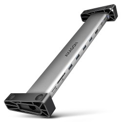 AXAGON HMC-10HLS Wieloportowy hub USB 9in1, 5Gbps, 4x USB-A, HDMI 4K/60Hz,