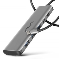 AXAGON HMC-5H Wieloportowy hub USB 5in1, 5Gbps, 3x USB-A, HDMI 4K/30Hz, PD