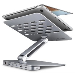AXAGON HMC-STND Stojak z wieloportowy hub Aluminiowy 7in1, 5Gbps, do