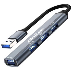 Hub Qoltec adapter USB 3.0 4w1 | 4x USB 3.0 | PartsPC.pl