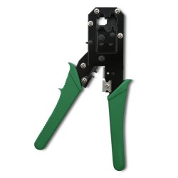 Zaciskarka Qoltec modułowa do cięcia i zaciskania kabli Ethernet 8P 6P 4P