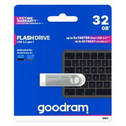 Pendrive GOODRAM UNO3 32GB USB 3.2 Gen 1 Srebrny | PartsPC.pl