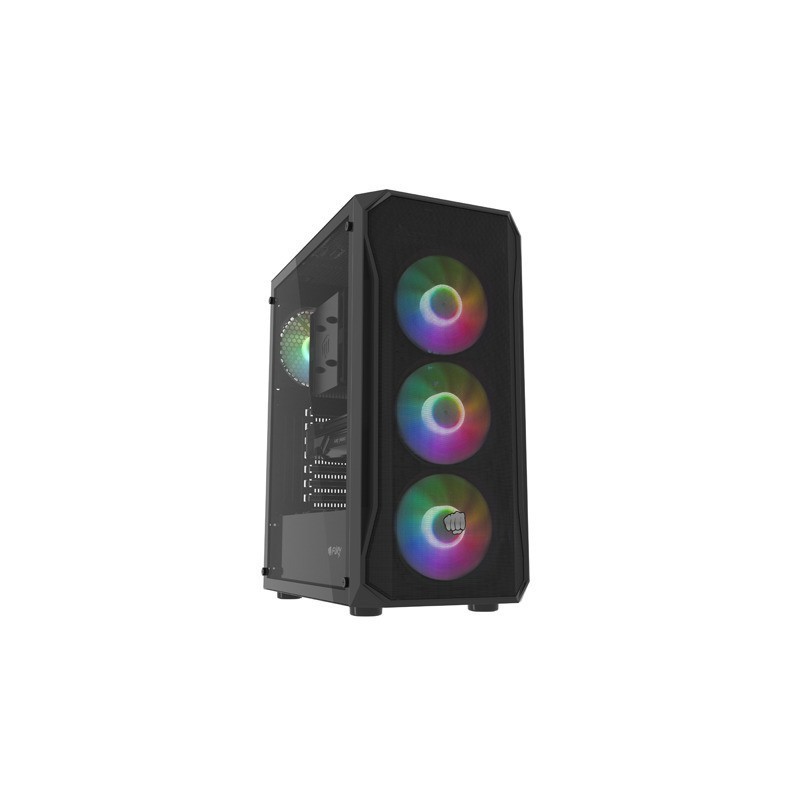Obudowa Fury SHOBO SH4F RGB ATX Midi Tower z oknem czarna | PartsPC.pl