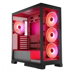 Obudowa Modecom Volcano Space Apex ARGB MIDI Czarna | PartsPC.pl