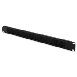 Przepust szczotkowy Qoltec do szaf RACK 19" | 1U | PartsPC.pl