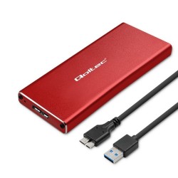 Obudowa/kieszeń Qoltec na dysk M.2 SSD | SATA | NGFF | USB 3… | PartsPC.pl